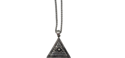 Pendentif pyramide œil d&#39;Horus acier inoxydable 316L