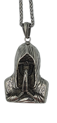 Pendentif la Faucheuse acier inoxydable 316L