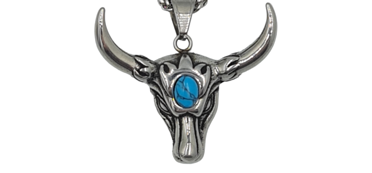 Pendentif taureau acier inoxydable 316L
