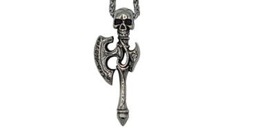 Pendentif viking skull acier inoxydable 316L