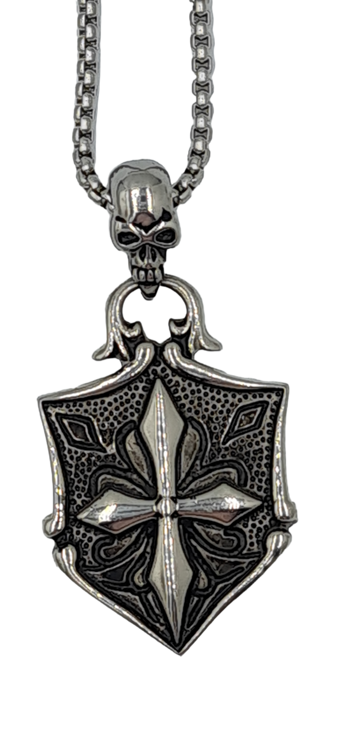 Pendentif croix des templiers acier inoxydable 316L