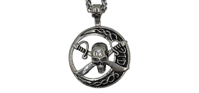 Pendentif pirate acier inoxydable 316L