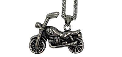 Pendentif moto acier inoxydable 316L