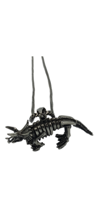 Pendentif dinosaure acier inoxydable 316L