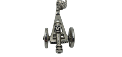 Pendentif canon acier inoxydable 316L