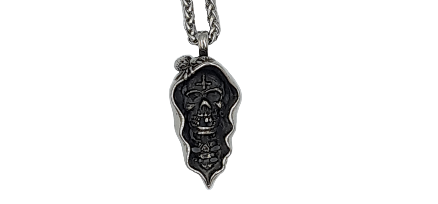 Pendentif faucheuse acier inoxydable 316L
