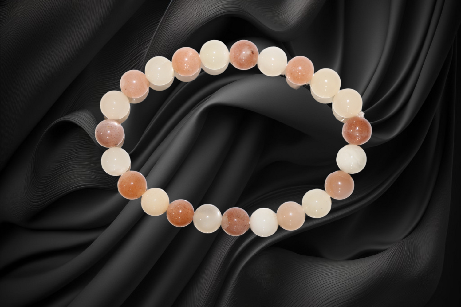 Bracelet Pierre naturelle en Pierre de lune multicolore