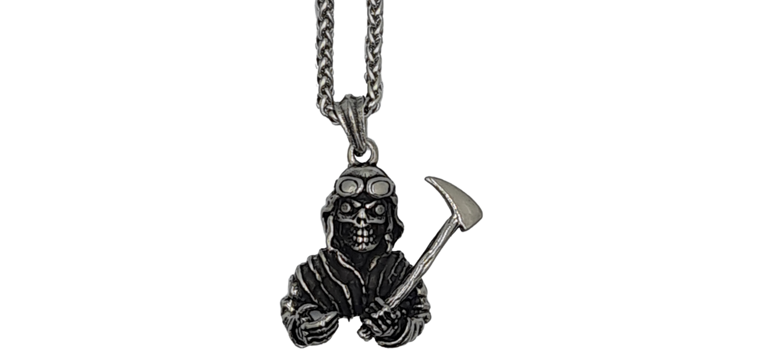 Pendentif Faucheuse acier inoxydable 316L