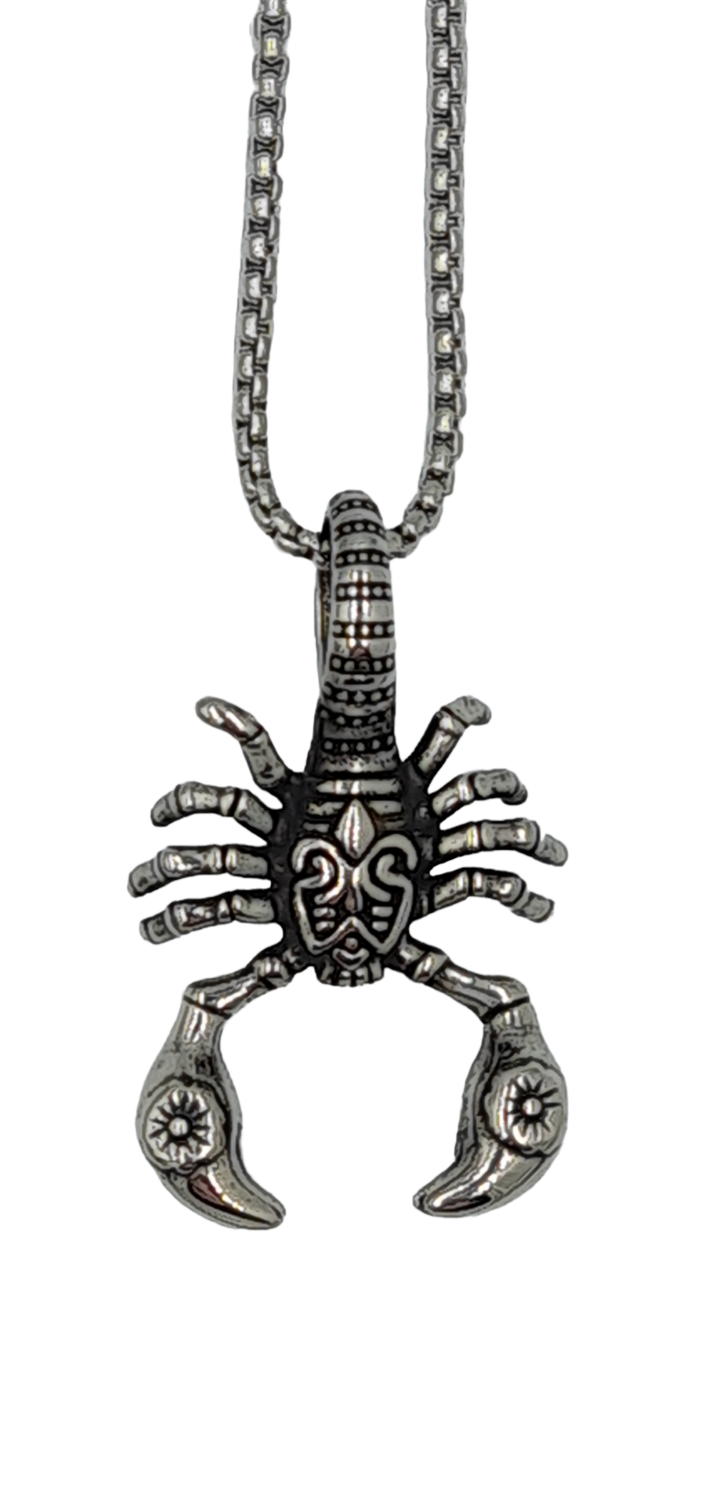 Pendentif scorpion acier inoxydable 316L