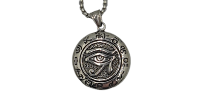 Pendentif œil d&#39;Horus acier inoxydable 316L