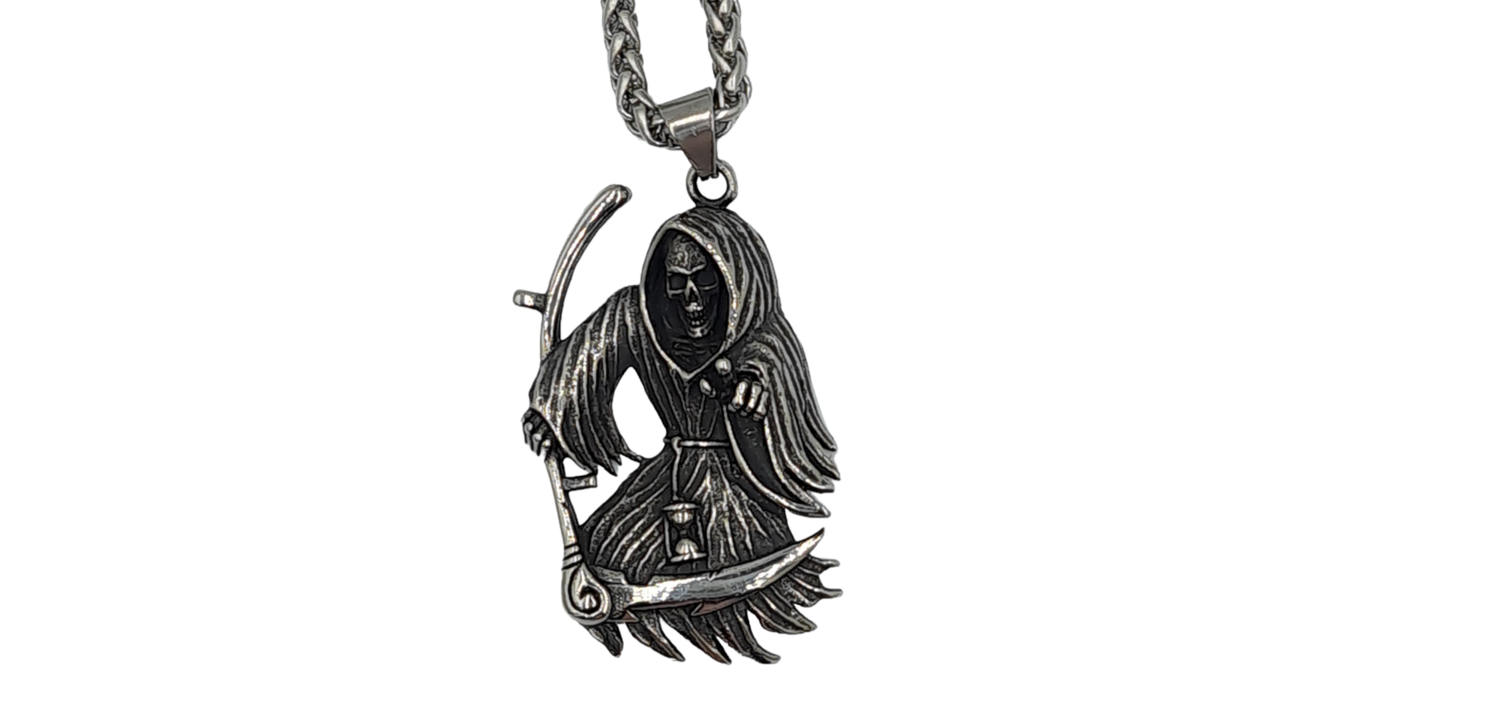 Pendentif La faucheuse acier inoxydable 316L