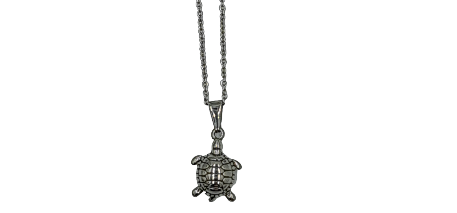 Pendentif mini tortue acier inoxydable 316L