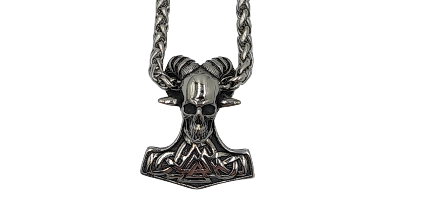 Pendentif marteau de Thor bélier acier inoxydable 316L