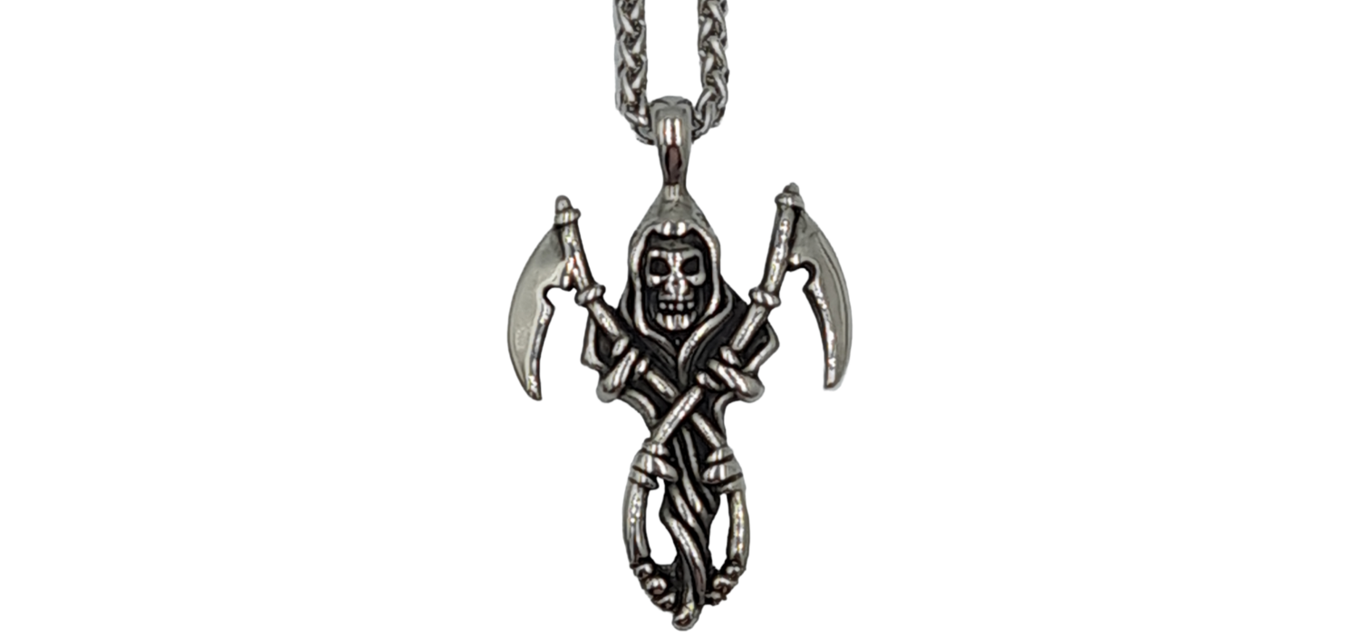 Pendentif Faucheuse acier inoxydable 316L
