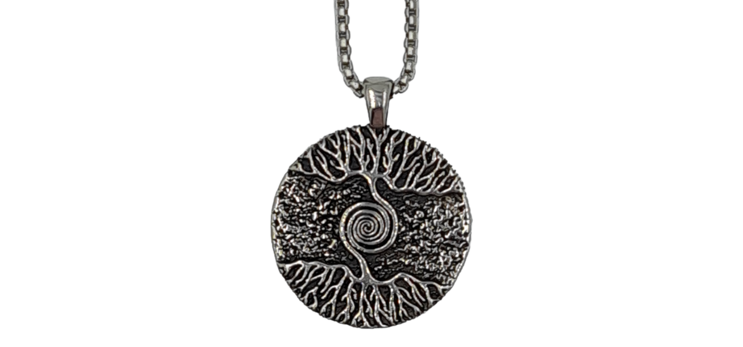 Pendentif arbre de vie acier inoxydable 316L