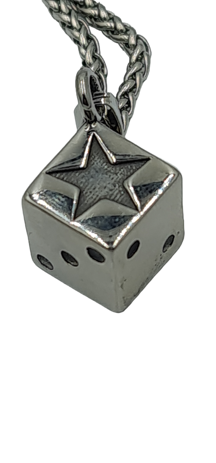 Pendentif dé acier inoxydable 316L