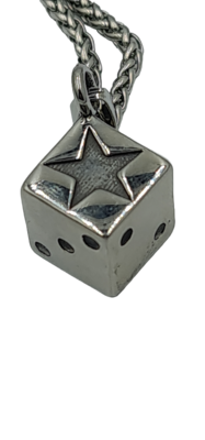 Pendentif dé acier inoxydable 316L