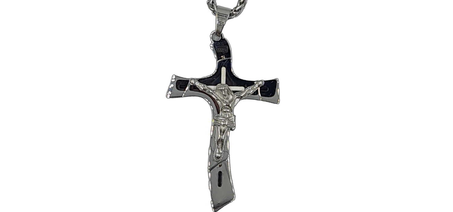 Pendentif Croix acier inoxydable 316L
