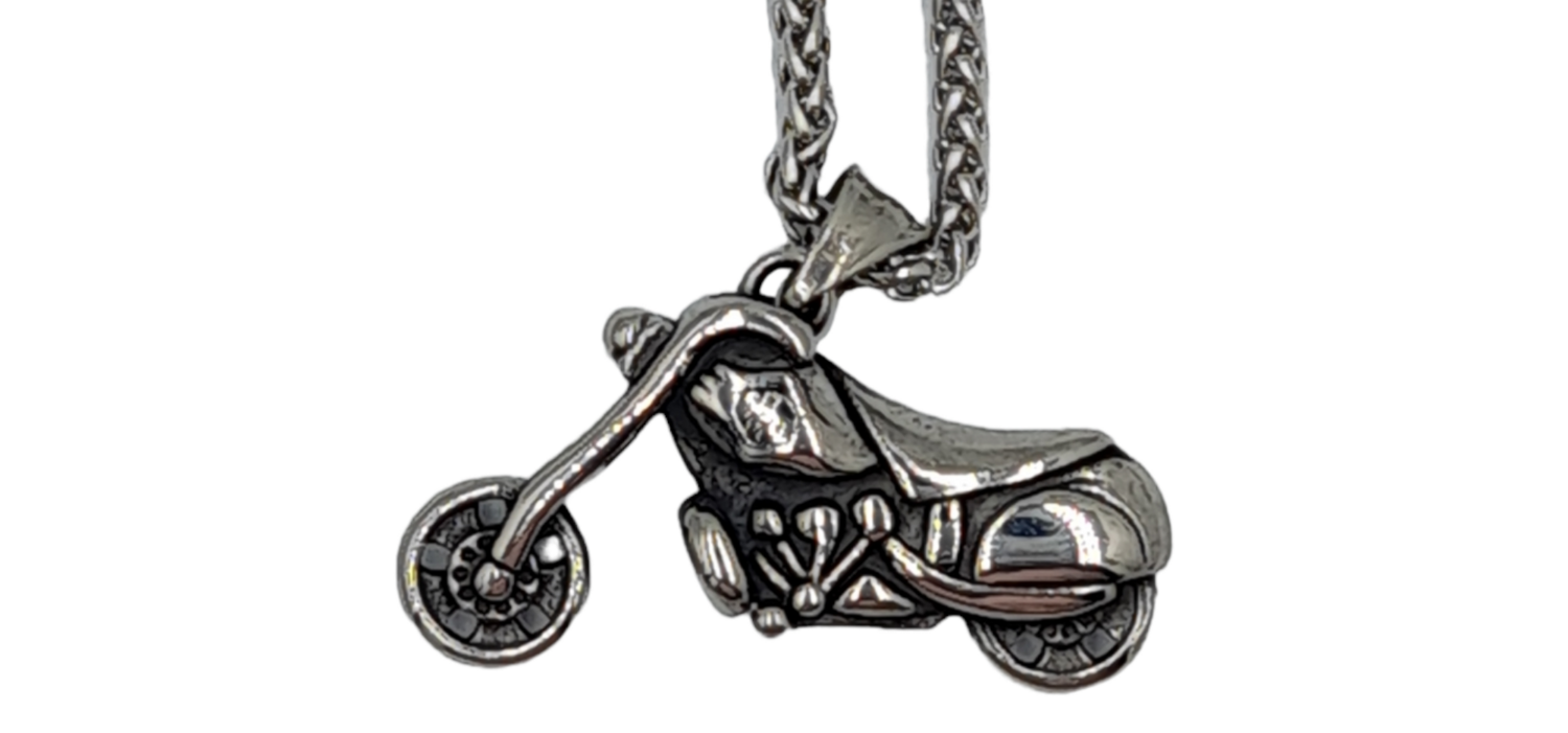 Pendentif moto acier inoxydable 316L