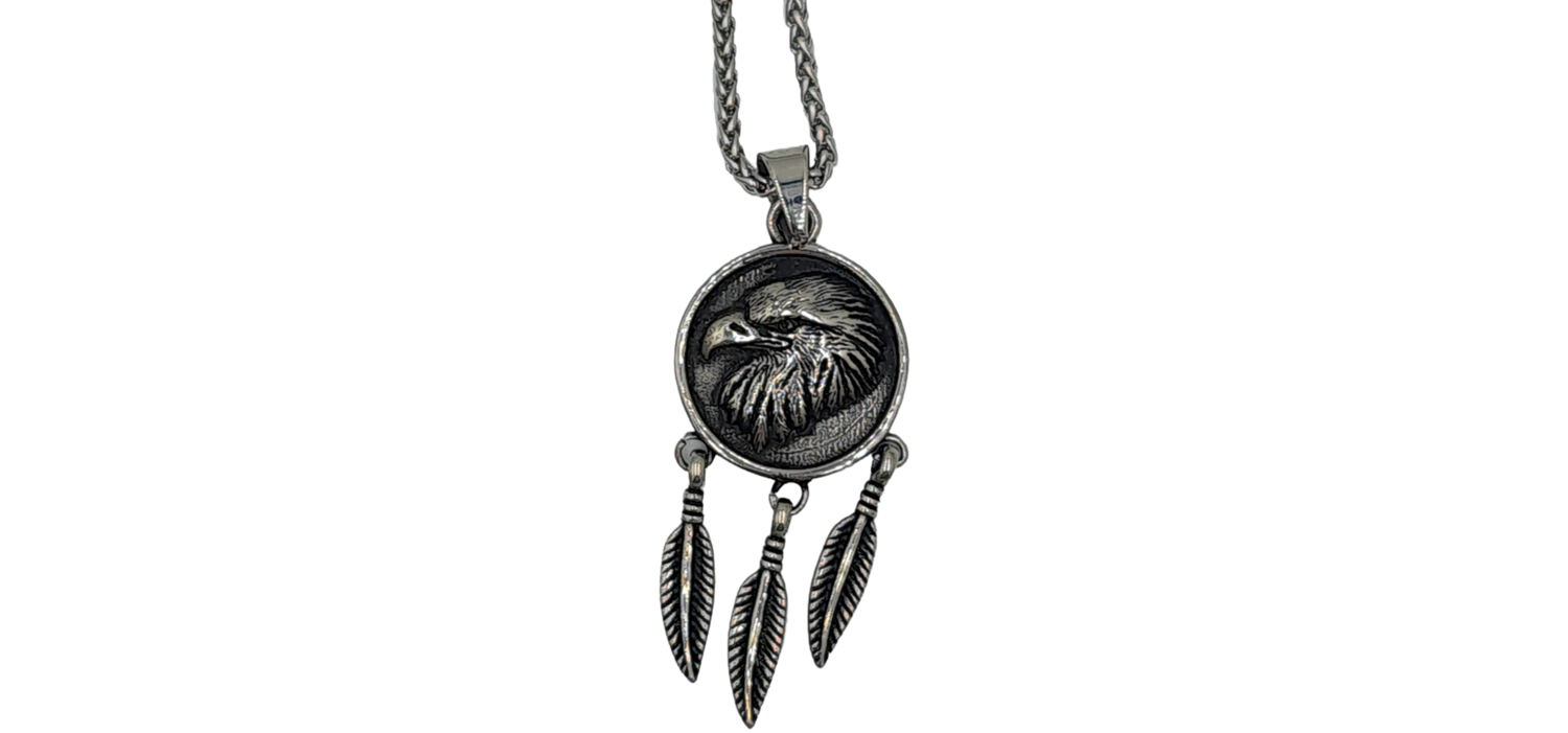 Pendentif aigle acier inoxydable 316L