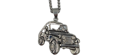 Pendentif jeep acier inoxydable 316L