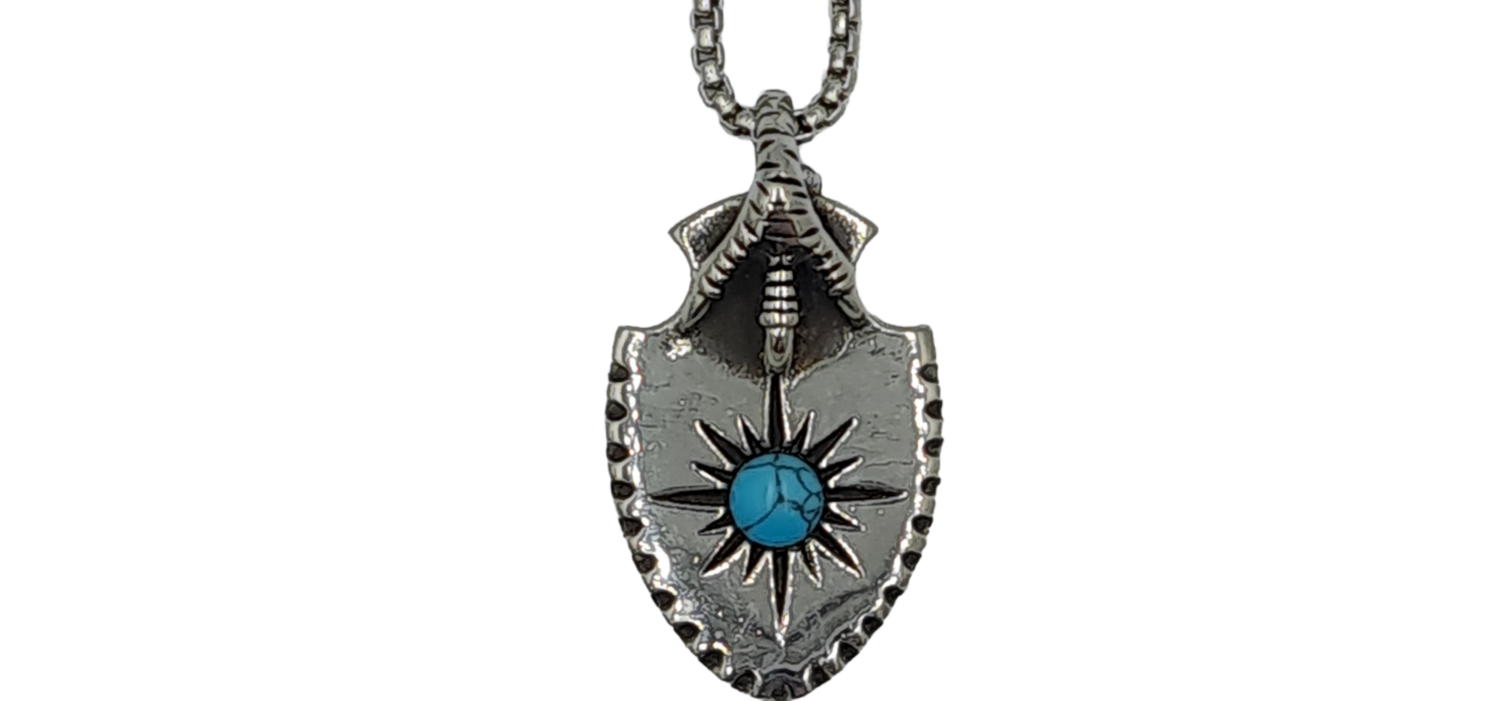 Pendentif griffe d&#39;Aigle acier inoxydable 316L