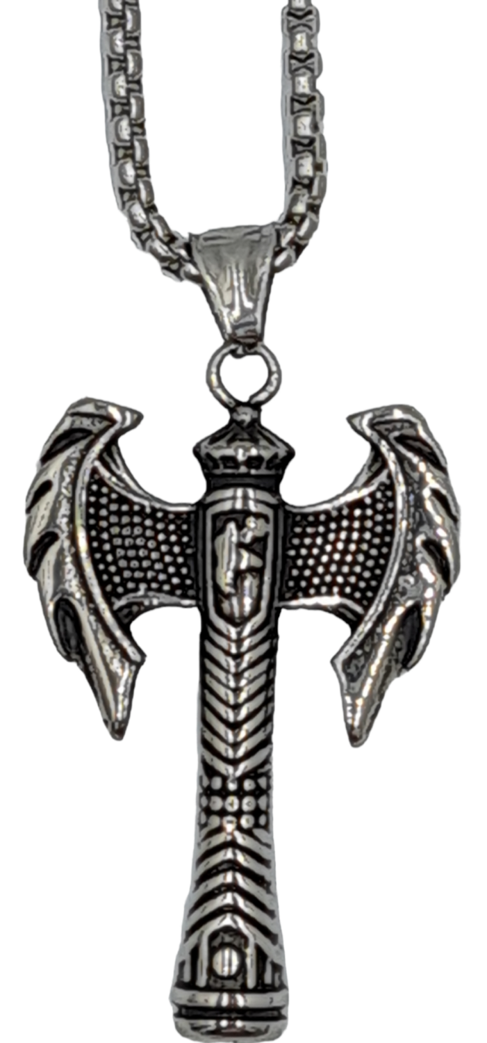 Pendentif hache viking acier inoxydable 316L