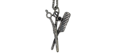 Pendentif coiffeur acier inoxydable 316L
