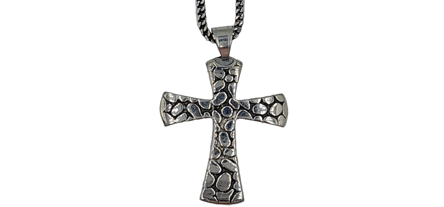 Pendentif croix acier inoxydable 316L
