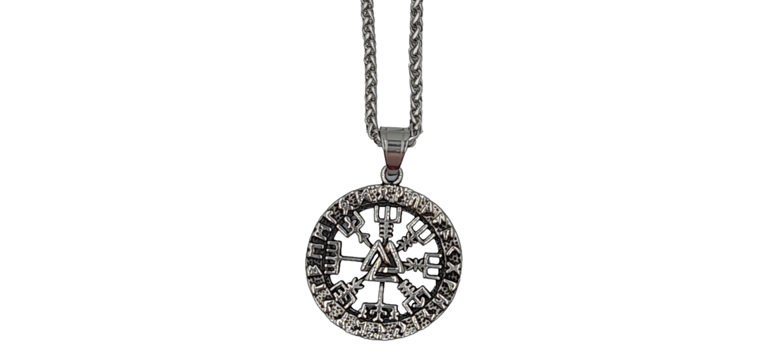 Pendentif viking runes valhalla acier inoxydable 316L