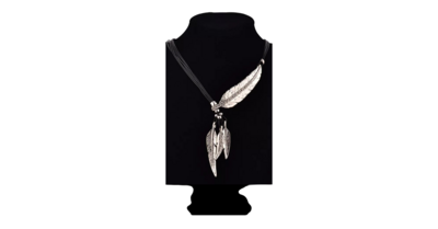 Collier pendentif  plume