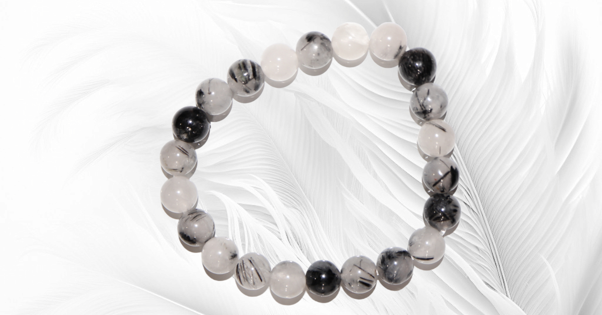 Bracelet pierre naturelle Quartz Tourmaline