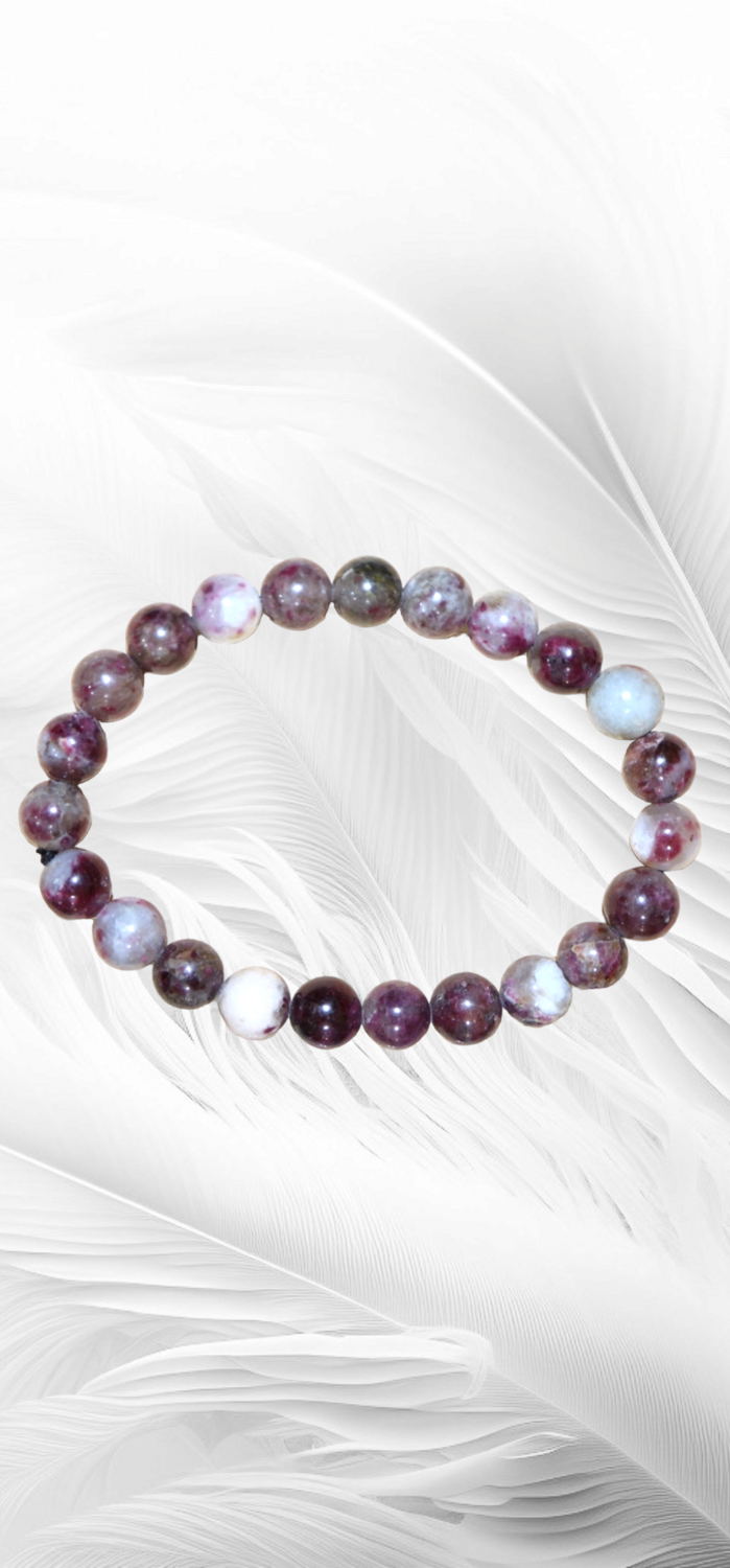 Bracelet pierre naturelle Tourmaline Rose