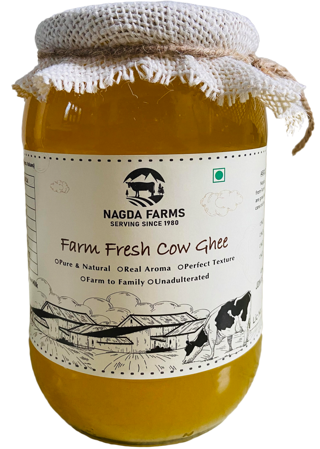 Nagda Farms - Fresh Cow Ghee 500 ML
