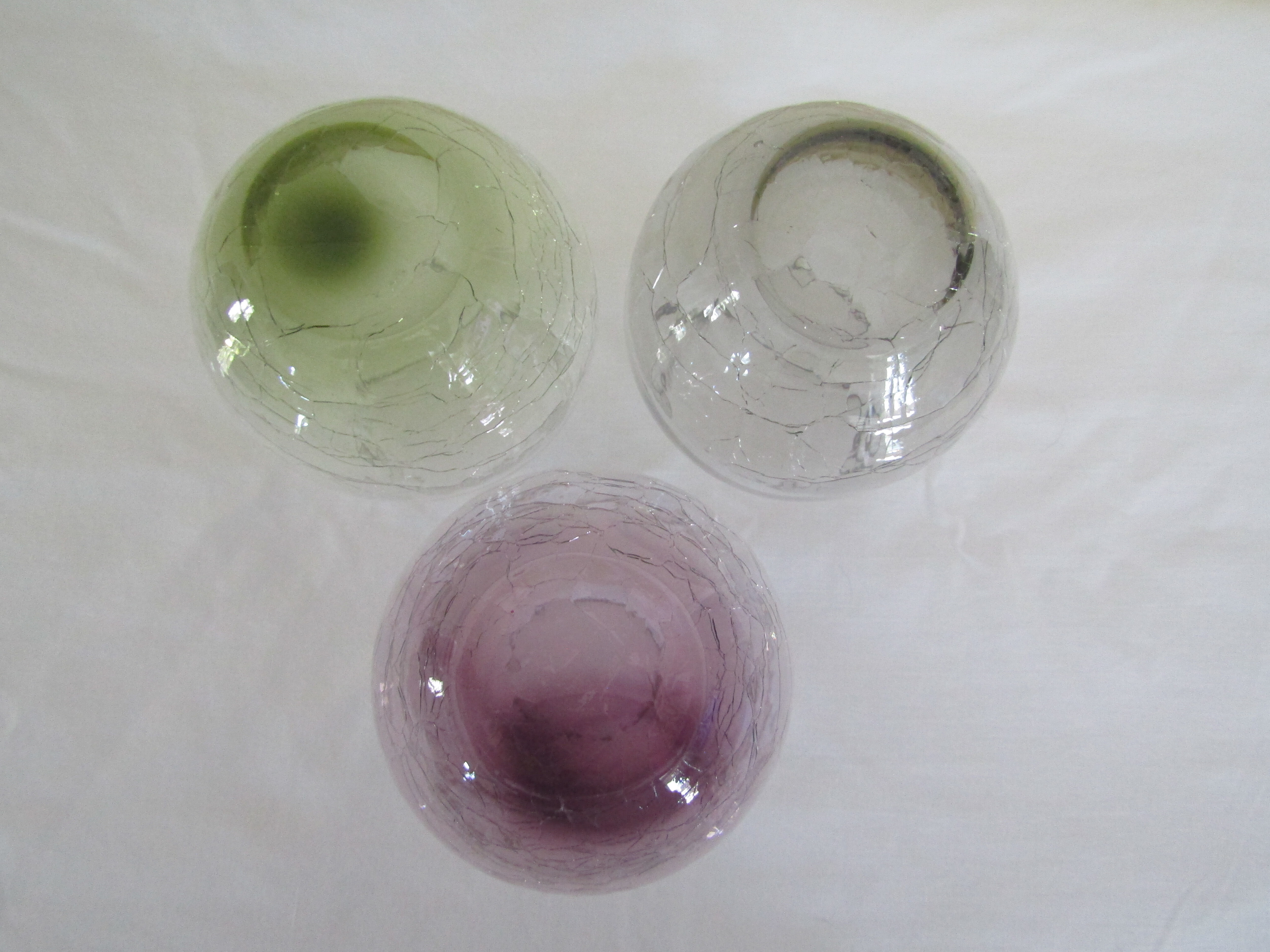 Pier 1 Clear Crackle Set of 4 Stemless Wine Glasses – Furnishings and Home  Decor