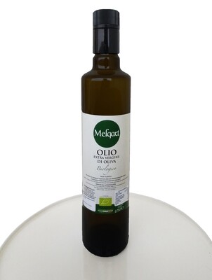 Olio &quot;MELQART&quot; olio extravergine di oliva - BIOLOGICO - 100% Siciliano 2023-2024 - in bottiglia vetro Litri 0,75.
