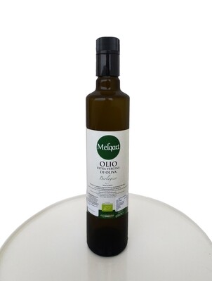 Olio &quot;MELQART&quot; olio extravergine di oliva - BIOLOGICO - 100% Siciliano 2023-2024 - in bottiglia vetro Litri 0,50.