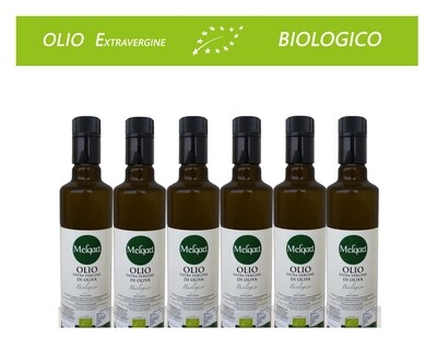 ---&quot;SPEDIZIONE GRATUITA&quot; --- 6 bottiglie da 0,50 litri di Olio extravergine di oliva &quot;MELQART&quot; 100% Siciliano 2023-24 
BIOLOGICO