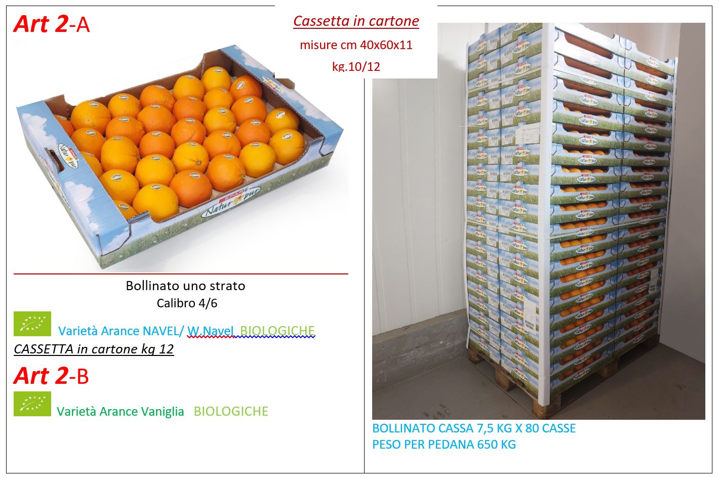 PALLET CON MARCHIO CLIENTE
