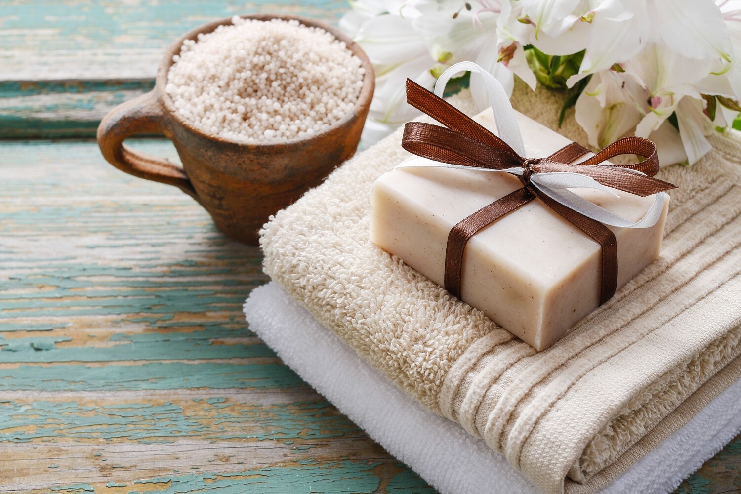 Almond Vanilla Label Bath Bar