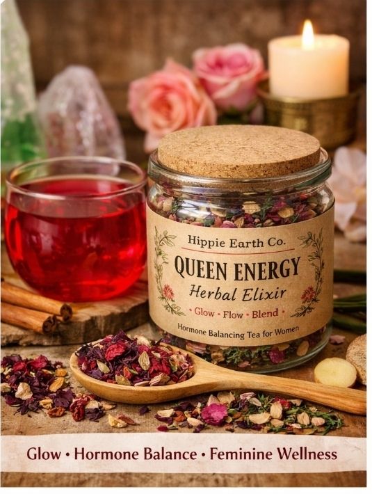 🌿 Queen Energy Herbal Elixir 4 oz Glow • Flow • Power