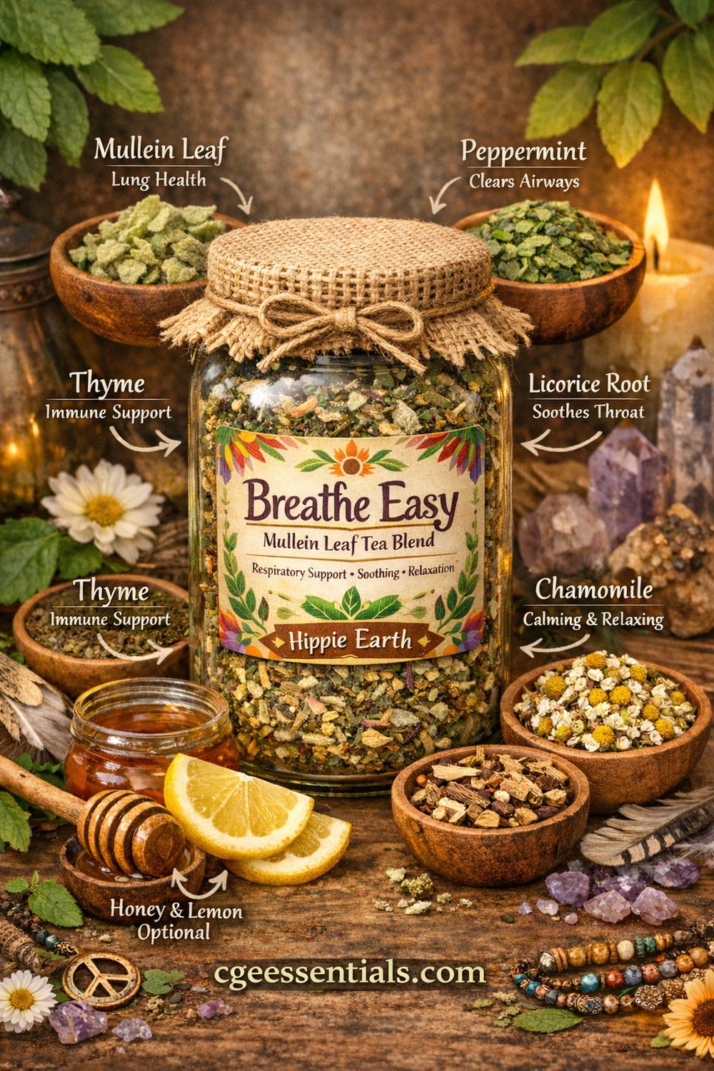 Breathe Easy – Mullein Leaf Herbal Tea Blend