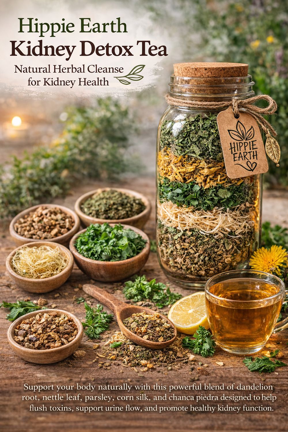 ​🌿 Hippie Earth Kidney Detox Tea 4 oz