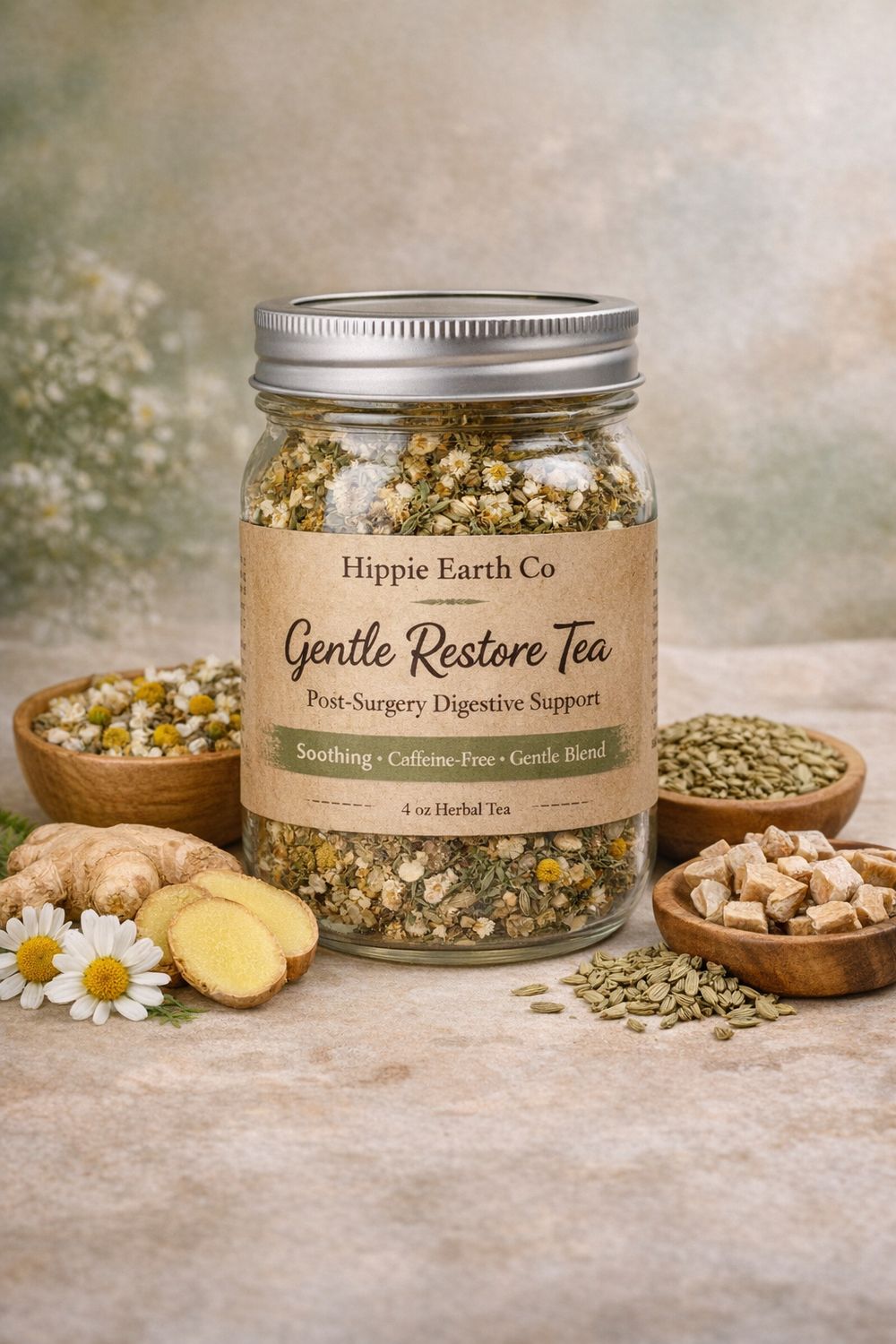 Gentle Restore Tea by Hippie Earth 4 oz