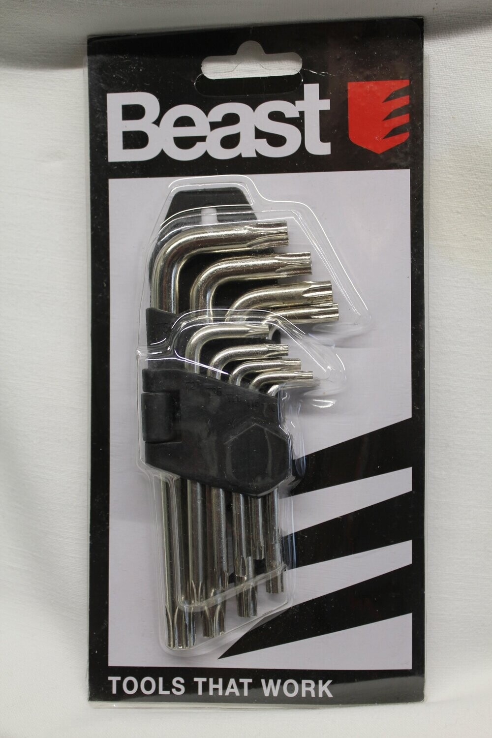 Torx-Schlüssel Winkelschlüssel Cr-V 9-teiliges Set T10 - T50 Sechskantschlüssel