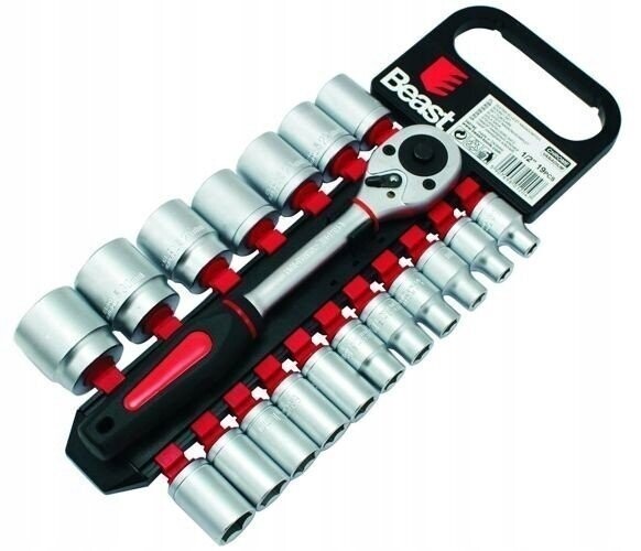STECKSCHLÜSSELSATZ 8-32 mm 1/2 "CrV 19tlg.