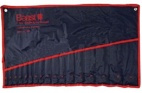 Maulschlüssel Tasche Werkzeugtasche Werkzeug Rolltasche für 17 Schlüssel 6-32 mm