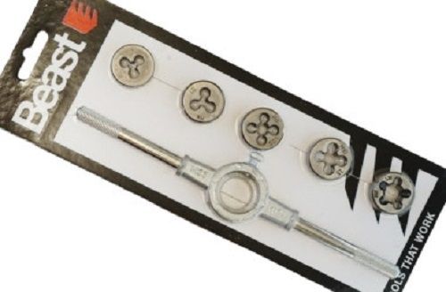 Gewindeschneider Satz metrisch M5, M6, M8, M10, M12 Schneideisen Gewindeschneider Satz metrisch M5, M6, M8, M10, M12 Schneideisen