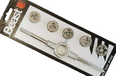 Gewindeschneider Satz metrisch M5, M6, M8, M10, M12 Schneideisen Gewindeschneider Satz metrisch M5, M6, M8, M10, M12 Schneideisen