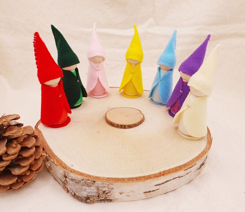 Wochentagswichtel, ewiger Kalender, Montessori NATUR